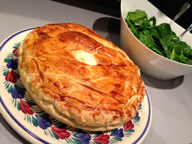 Tourte aux pommes de terre bacon et oignons