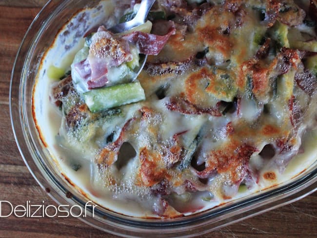 Gratin de Courgettes et Coppa