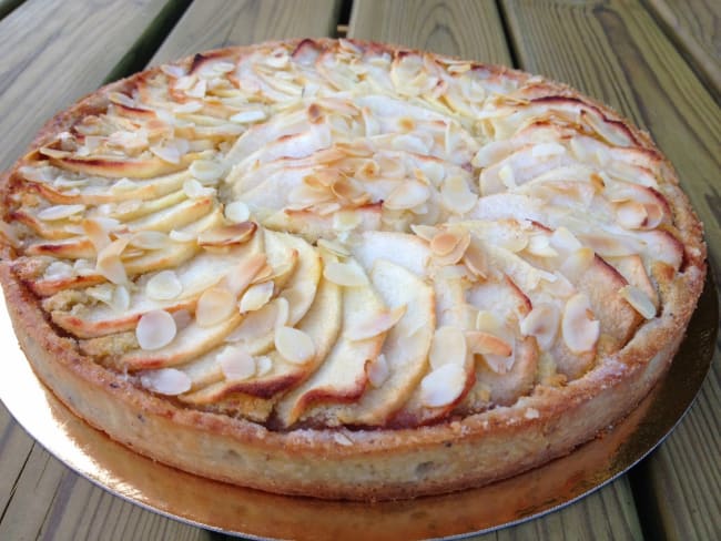 Tarte aux pommes et amandes à ma façon