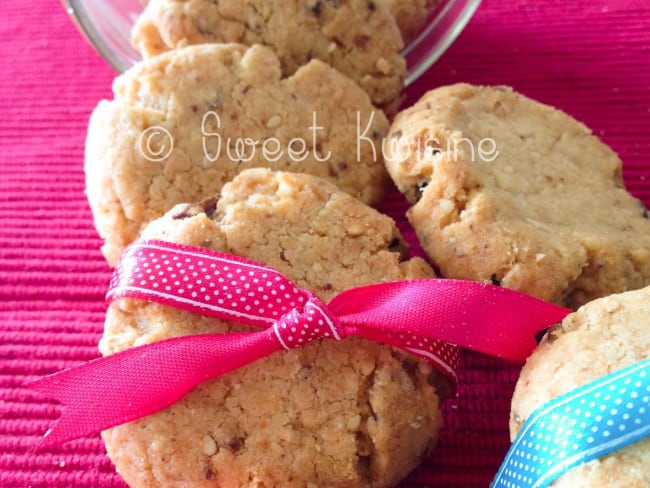 Biscuits sablés au tahini et aux amandes