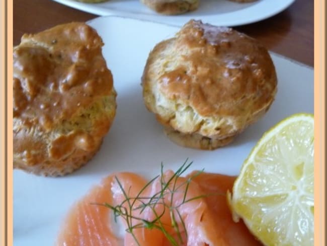 Muffins au saumon fumé