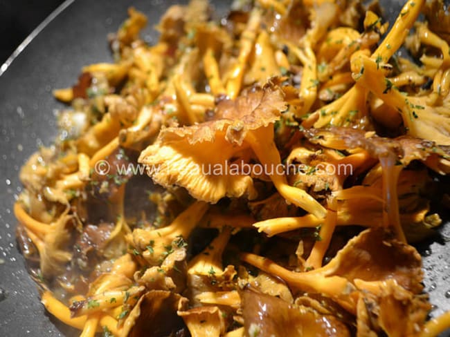 Poêlée de chanterelles