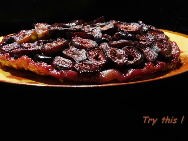 Tarte tatin aux figues noires