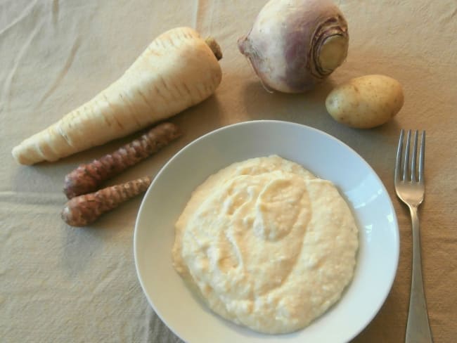 Purée aux légumes anciens