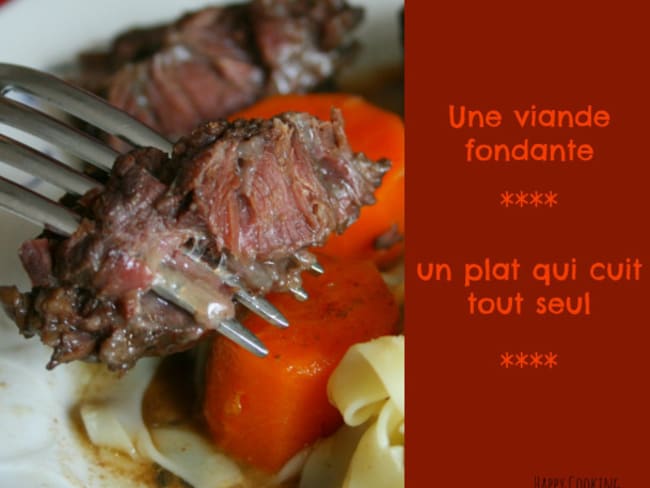 Joues de boeuf fondantes confites basse température