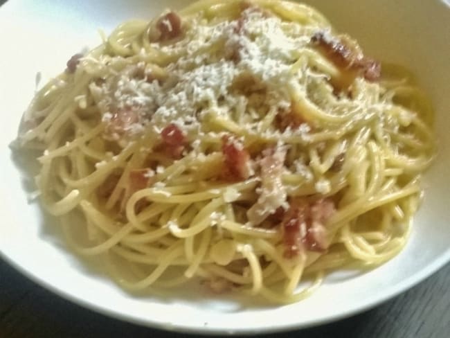 Spaghetti alla carbonara façon moi