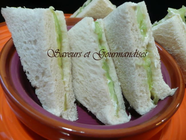 Club sandwichs au concombre (pain de mie)