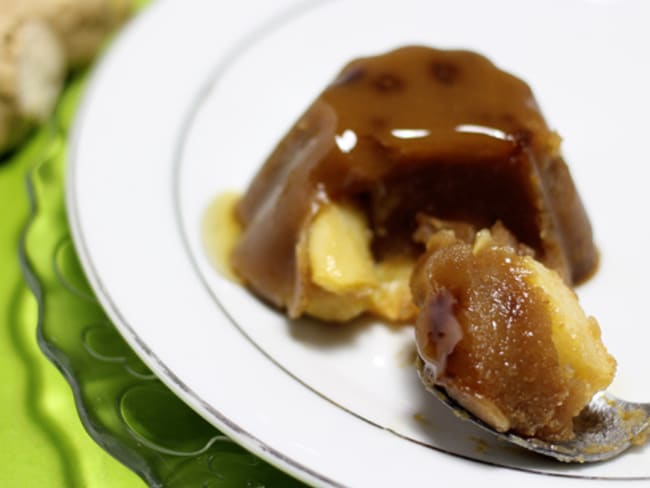 Pudding au sucre rapadura, pomme et gingembre