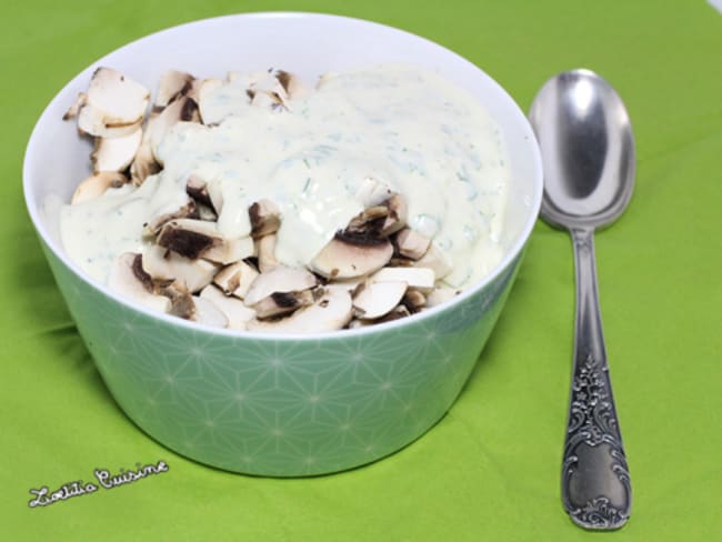 Champignons à la crème et coriandre