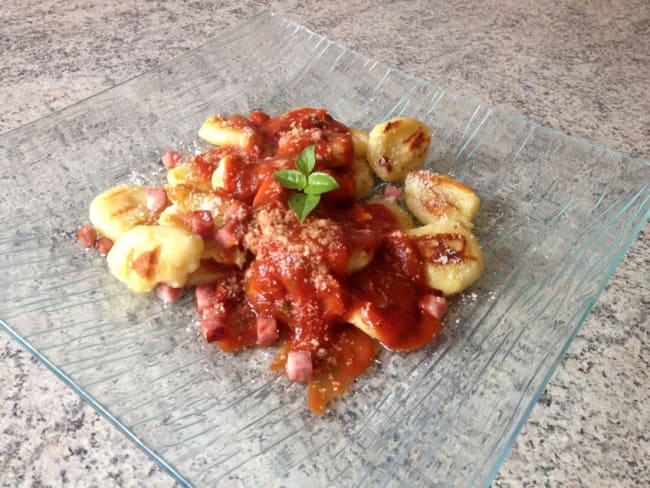 Gnocchis au Parmesan et sauce tomate basilic