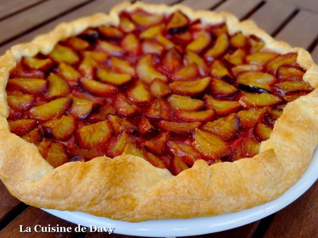 Tarte rustique aux prunes