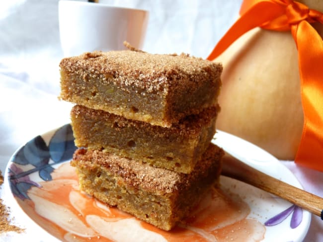 Barre à la courge butternut comme un snickerdoodle