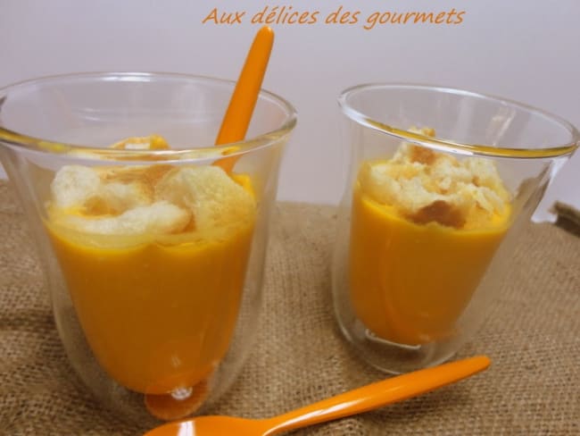 velouté carottes potiron au gingembre