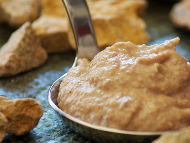 Pécanade ou pâte a tartiner noix de pécan et sirop d'érable.