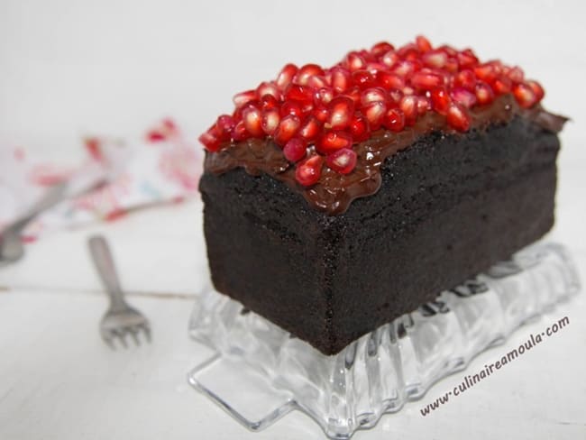 Cake au chocolat et à la grenade