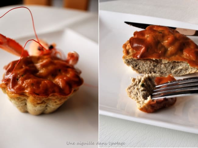 Flan de têtes de langoustines au Kari Gosse