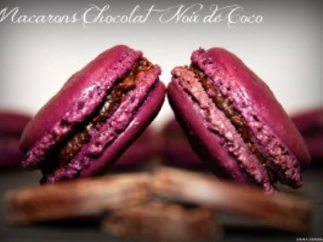 Macarons chocolat-noix de coco