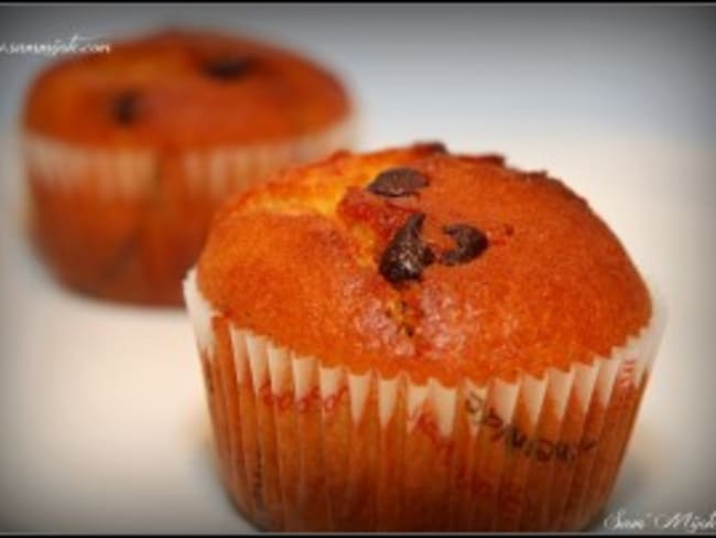 Muffins aux pépites de chocolat