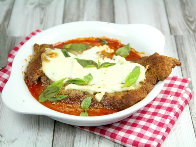 Escalope de veau à la parmigiana