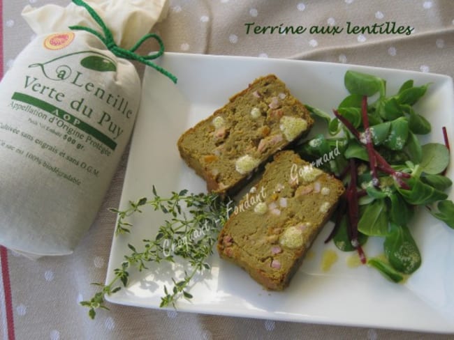 Terrine aux lentilles