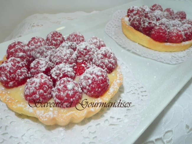 Tartelettes aux framboises