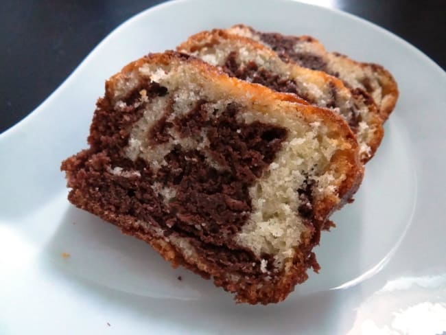 Gateau marbré au chocolat