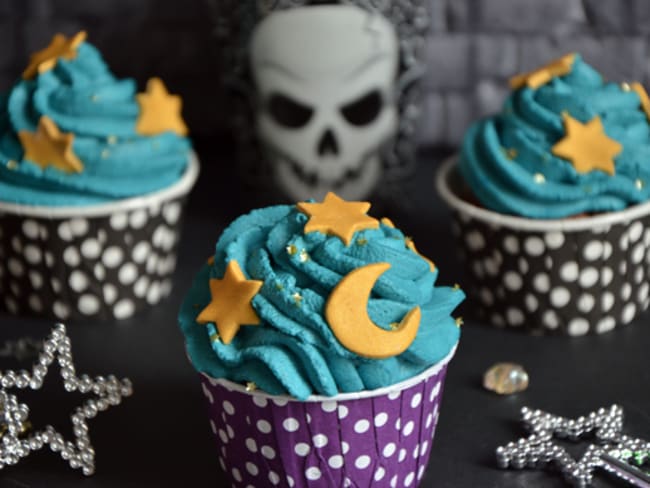 Cupcakes gingembre chantilly pour la nuit d'halloween