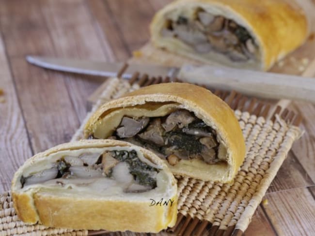 Strudel aux champignons