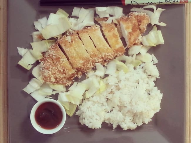 Chicken Katsu le poulet frit japonais