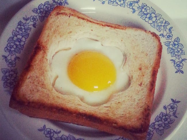 Croque Madame sans chichi pour un plateau télé