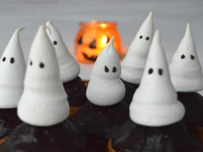 Meringues fantômes d’Halloween