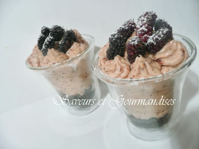 Mousse de mascarpone aux 3 Mûres.