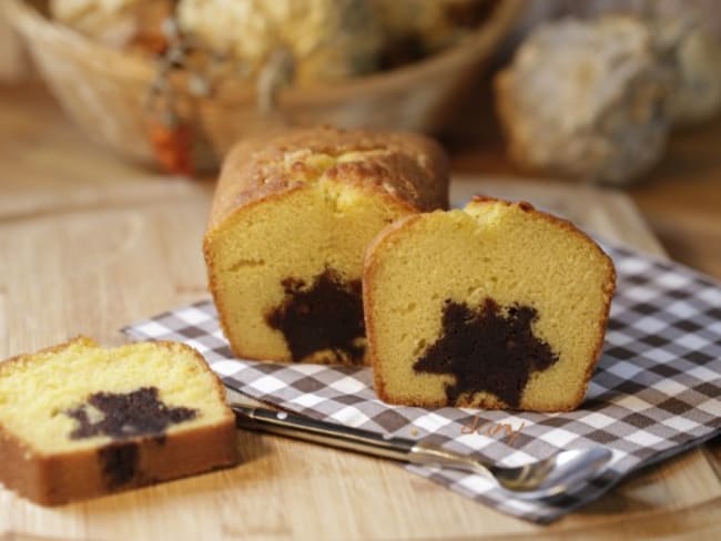 Cake au potiron et au chocolat parfait pour halloween