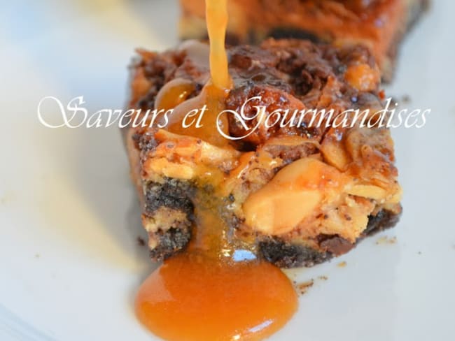 Barres croquantes chocolat et caramel