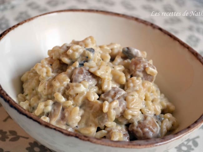 Risotto vol-au-vent et vache-qui-rit