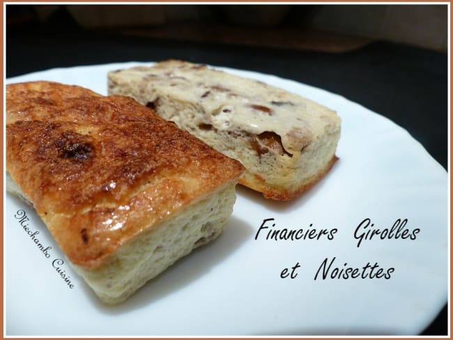 Financiers aux girolles et noisettes