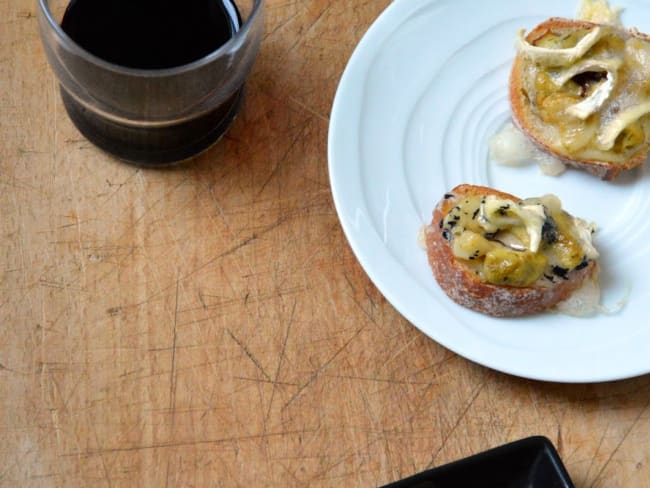 Tapas de Cèpes et fromage Brie de Meaux