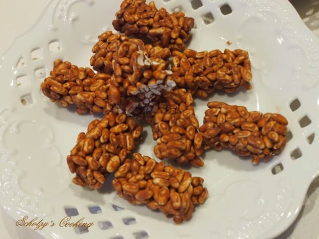 Minis barres de riz soufflé au chocolat