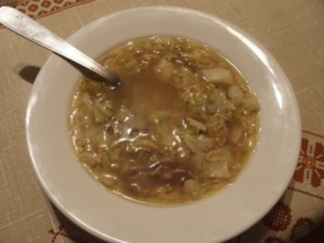 Soupe au cabillaud et aux légumes