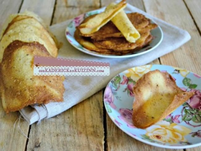 Tuiles dentelles à l'orange et noisette de Benoit Molin