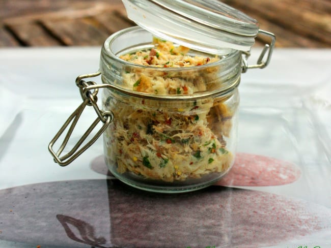 Rillettes de maquereau au vin blanc et moutarde à l'ancienne