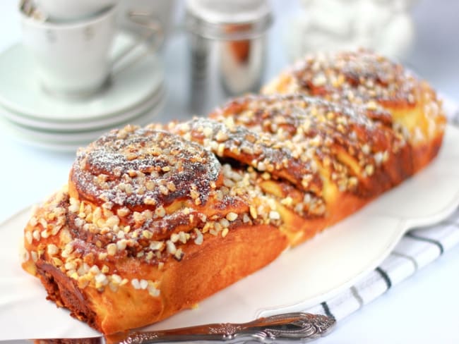 Brioche Russe praliné et noisette