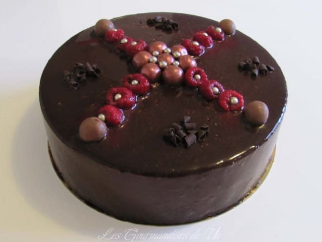 Entremet chocolat - framboise