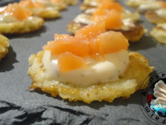 Blinis au saumon fumé