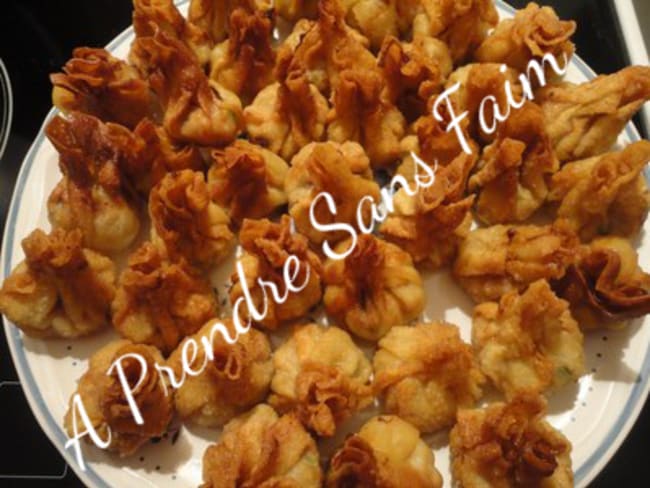 Won ton frits aux crevettes