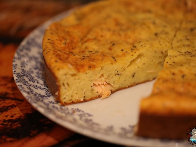 Clafoutis de saumon au parmesan