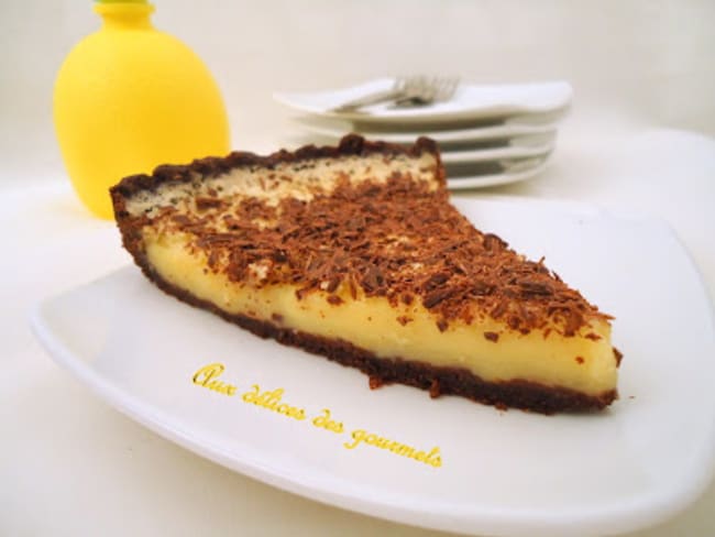 tarte chocolatée au citron