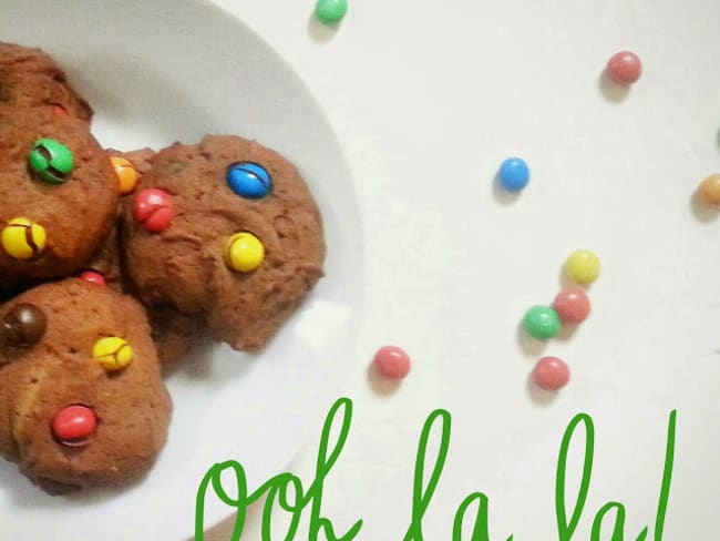 Cookies aux M&M’s bien crispy