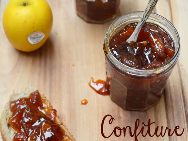 Confiture de pomme tentation® au caramel