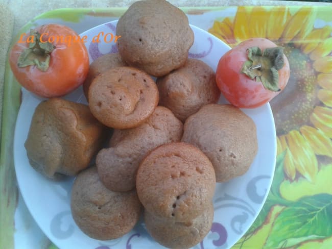 Muffins fondants aux kakis